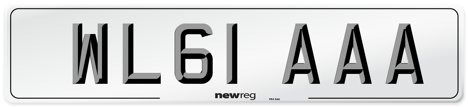 WL61 AAA Number Plate from New Reg